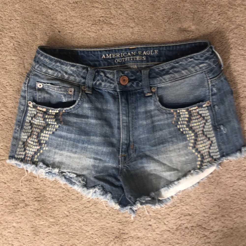 American Eagle Denim High Waisted Shorts